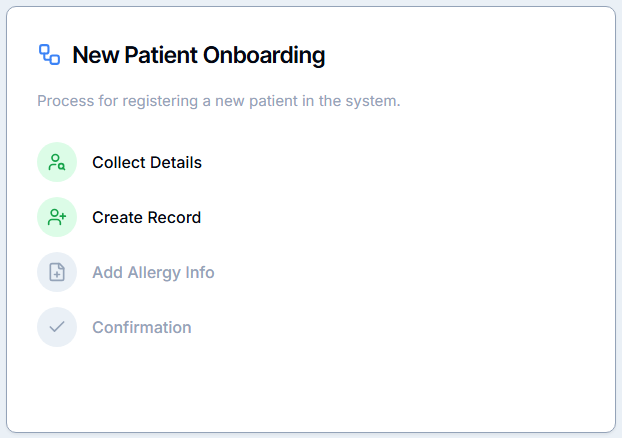 New Patient Onboarding UI